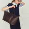 Bolso de Cuero para Viajes con Capacidad Expandible - Diseño Versátil para Mujer
