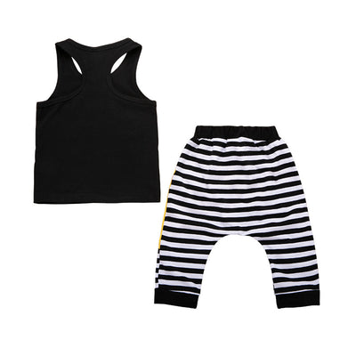 Conjunto Deportivo Infantil Negro - Top y Shorts - Image 3
