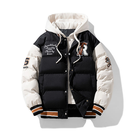 Chaqueta Acolchada de Algodón con Efecto Dos Piezas para Hombre - Image 2
