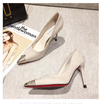 Tacones Altos Puntiagudos con Punta Metálica - Diseño Versátil y Elegante - Image 13