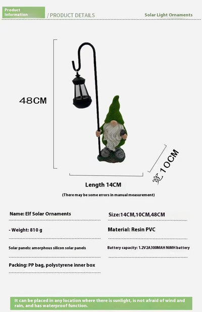 Lámpara Solar Decorativa Elfo para Jardín - Iluminación Exterior Ecológica - Image 6