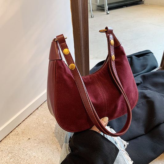 Bolsa Crossbody Retro Versátil con Textura Abrasiva - Image 2