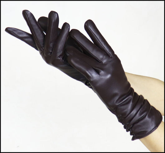 Guantes de Cuero Gamuza Premium para Mujer con Puño Extendido - Image 20