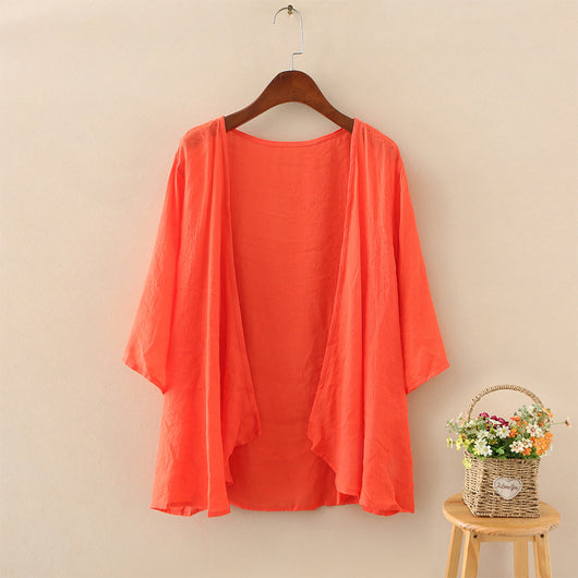 Cardigan Ligero de Algodón y Lino para Mujer - Perfecto para Verano - Image 3