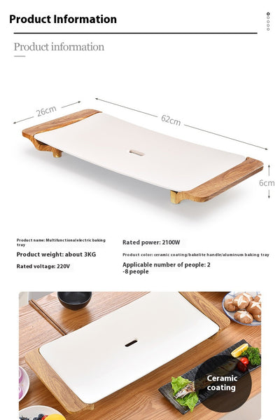 Parrilla Eléctrica de Plancha para Barbecue Doméstico - Image 12