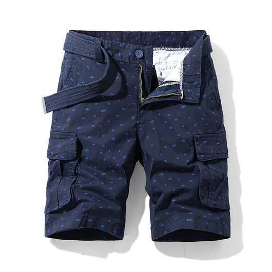 Pantalones Cortos Holgados para Hombre - Estilo Overol de 5 Puntos - Image 9