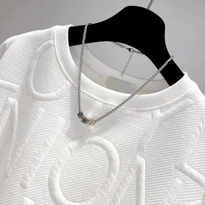 Remera Oversized con Letras 3D - Manga Larga Unisex - Image 17