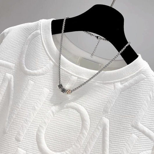 Remera Oversized con Letras 3D - Manga Larga Unisex - Image 17