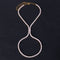 Luxury Zircon Catwalk Show Temperament High Heel Gold Anklet