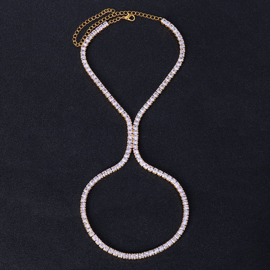 Tobillera de Tacón Alto Lujo Zirconia - Estilo Pasarela - Image 2