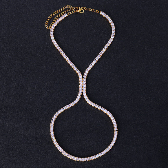 Tobillera de Tacón Alto Lujo Zirconia - Estilo Pasarela
