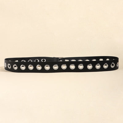Cinturón Hueco Punk Hip Hop Unisex - Accesorios de Moda PU Suave - Image 4