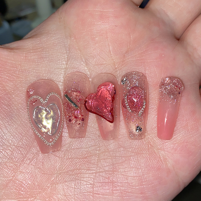 Uñas Postizas Diseño Fresa Verano - Image 4