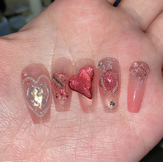 Uñas Postizas Diseño Fresa Verano - Image 4