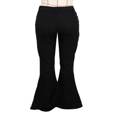 Jeans Acampanados Talle Grande Ajuste Delgado para Mujer - Image 12