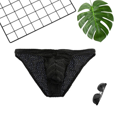 Calzoncillos Triangulares de Encaje Transpirable Secado Rápido para Hombre - Image 4