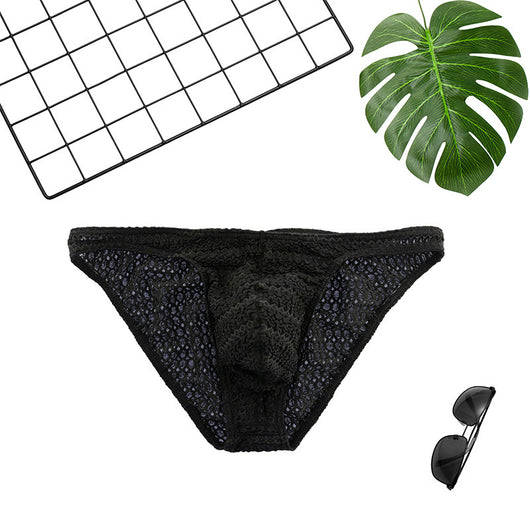 Calzoncillos Triangulares de Encaje Transpirable Secado Rápido para Hombre - Image 4
