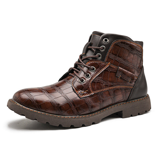 Botas de Cuero Retro con Cierre Lateral para Aventuras Urbanas - Image 5