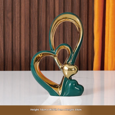 Adorno Decorativo de Corazón para Parejas - Ornamento de Lujo para Bodas y Hogar - Image 5
