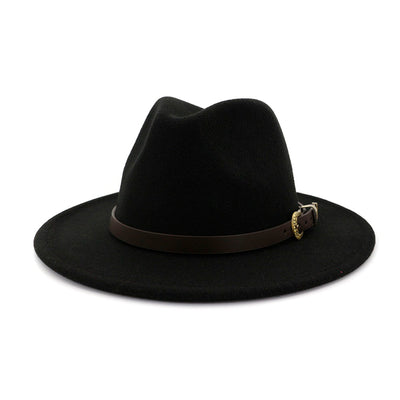 Sombrero Clásico de Lana Británica para Mujer con Ala Ancha