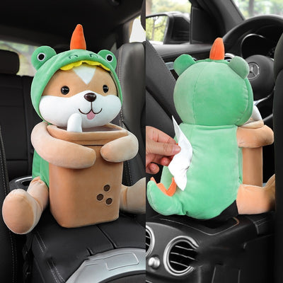 Organizador de Auto 2 en 1: Papelera y Dispensador de Pañuelos para Reposabrazos - Image 15