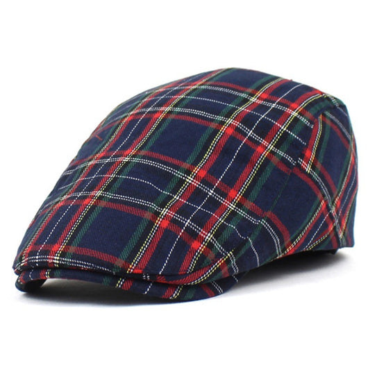 Gorra Pintor de Cuadros con Contraste a Cuadros para Mujer - Image 9