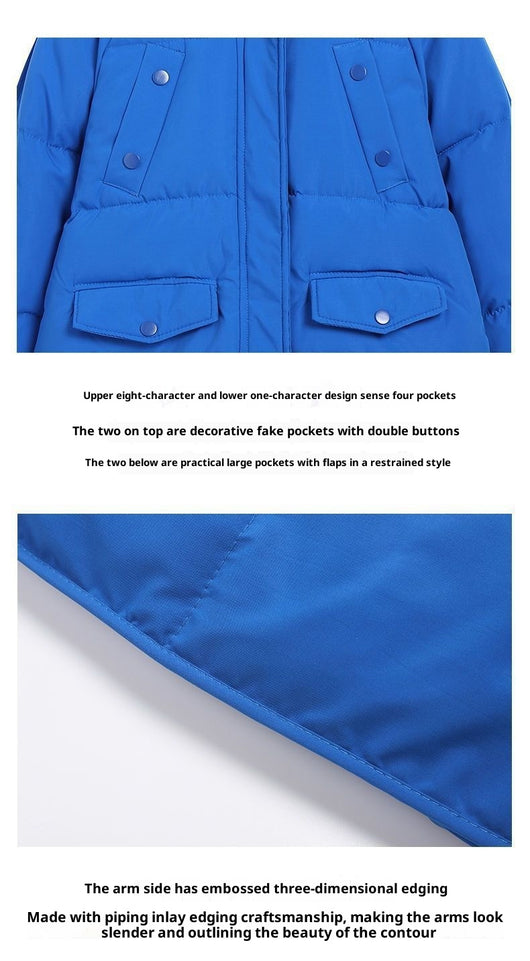 Abrigo Acolchado Estilo Coreano Suelto para Otoño Invierno - Image 12