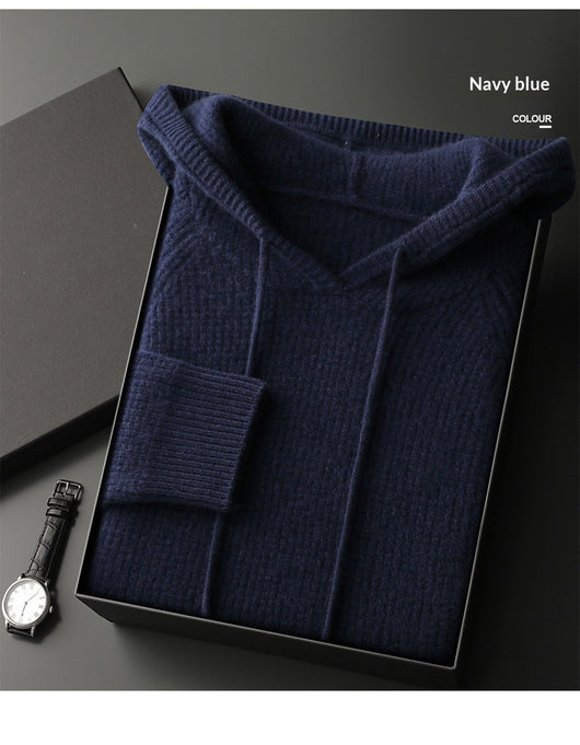 Suéter de Cachemira con Capucha para Otoño e Invierno - Image 12