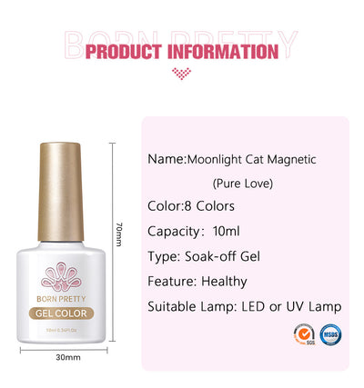 Esmalte de Uñas Gel Ojo de Gato Blanco Porcelana - Efecto Luz Lunar - Image 19