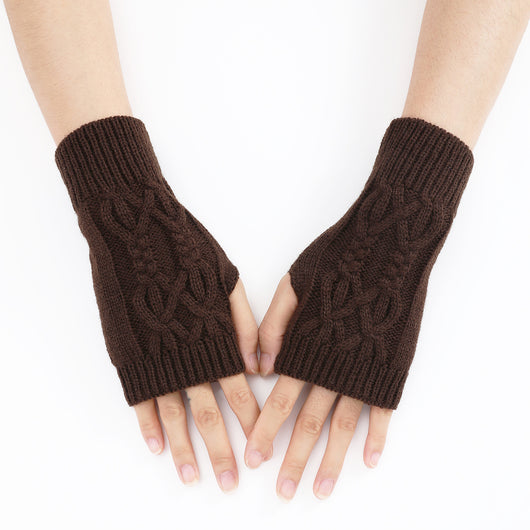 Guantes Tejidos Medio Dedo para Parejas - Lana Cálida Invierno Unisex - Image 29