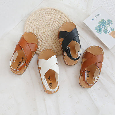 Sandalias Romanas Casual con Velcro - Diseño Versátil y Cómodo