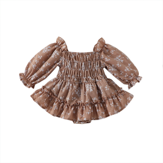 Enterizo Infantil Floral con Hombros Descubiertos para Niñas - Image 24