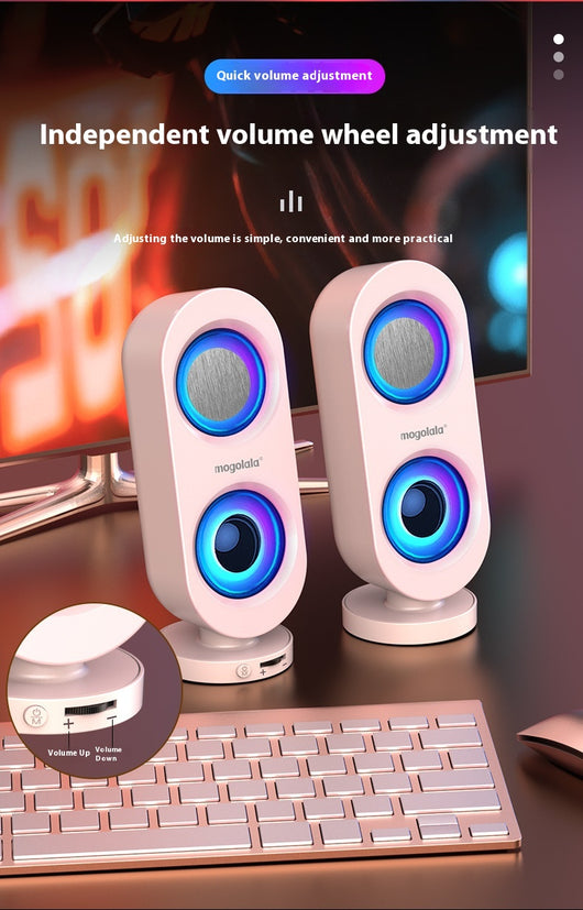 Parlante Subwoofer de Escritorio con Bluetooth y USB Dual - Image 15