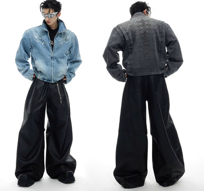 Chaqueta Denim Vintage Lavado Pesado con Remaches Reforzados - Image 11
