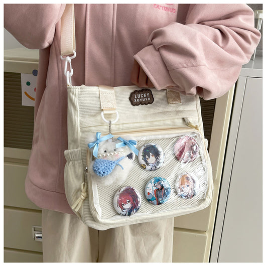 Bolsa Crossbody Transparente de Gran Capacidad Estilo Japonés para Estudiantes - Image 57