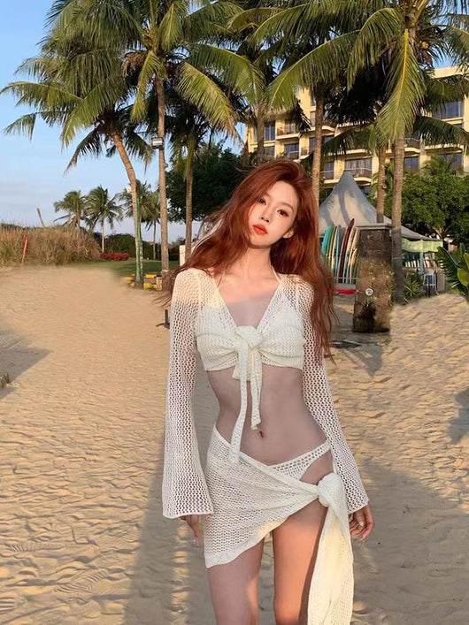 Traje de Baño Manga Larga Realce Push Up Estilo Sensual - Image 6