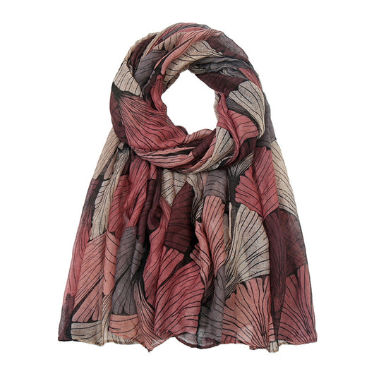 Bufanda Talma de Algodón y Lino con Estampado Bali para Mujer - Image 6