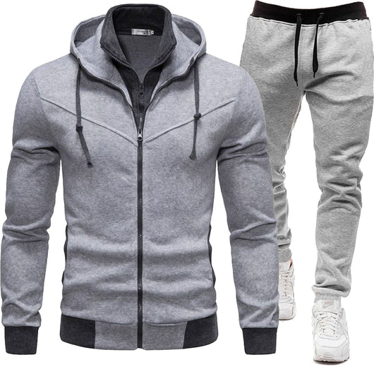 Conjunto Deportivo Patchwork: Chaqueta y Pantalón de Largo Casual - Image 16