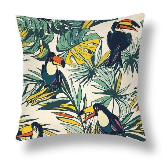 Funda de Almohada Decorativa Serie Tropical en Lino - Image 25