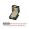 Caja De Anillo Verde Oscuro Caja De Cuero Genuino