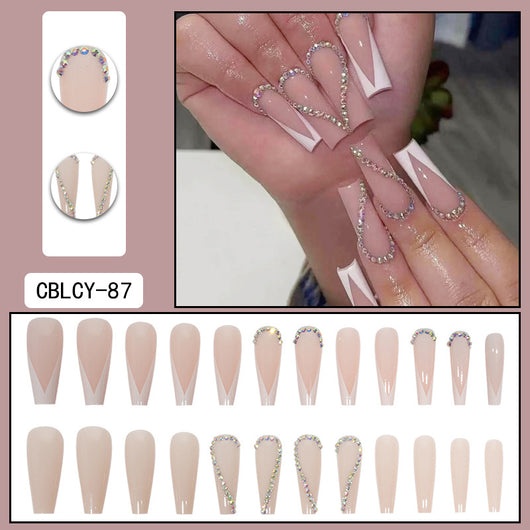 Uñas Postizas Degradado Floral con Efecto Espejo Electroplatado - Image 17