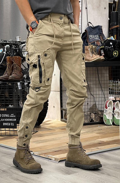 Pantalones Tácticos Casual de Pierna Recta para Hombre con Puños Ajustables - Image 24