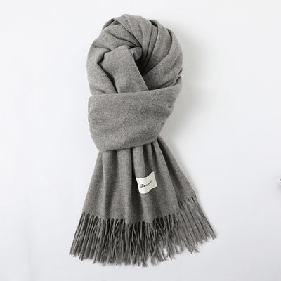 Pashmina Elegante con Borlas - Abrigo Artificial Cashmere Suave y Cálido - Image 31