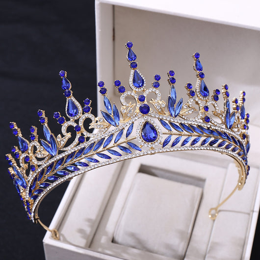 Diadema Nupcial de Cristal Barroco - Corona Grande para Novia - Image 5