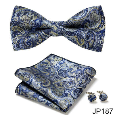 Traje Formal Elegante Coreano con Corbata de Moño - Image 27