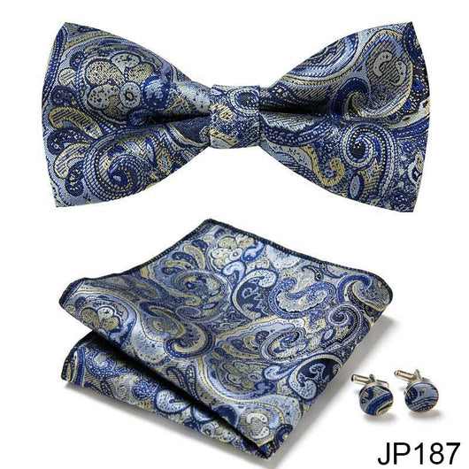 Traje Formal Elegante Coreano con Corbata de Moño - Image 27