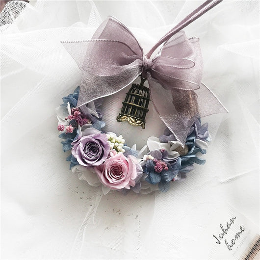 Kit DIY de Anillo con Flores Preservadas - Decoración para Salón y Auto - Image 6