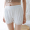 Leggings Escolares Blancos con Shorts Integrados Anti-transparencia