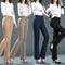 Pantalones Acampanados de Cintura Alta Elásticos para Mujer