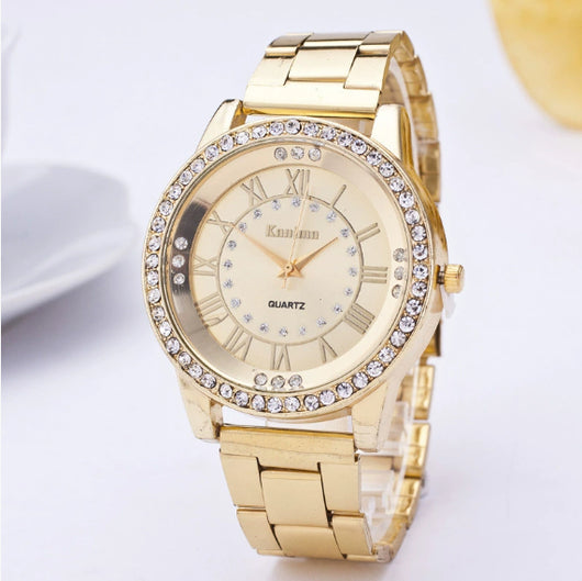 Reloj Deportivo de Acero Inoxidable con Malla de Diamantes - Image 7